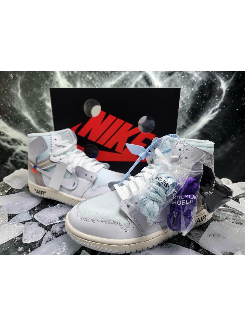 ❄️NIKE OFF WHITE JORDAN 1 VIRGIL ABLOH ARCHIVE ALASKA SIZE 6.5M READY TO SHIP!